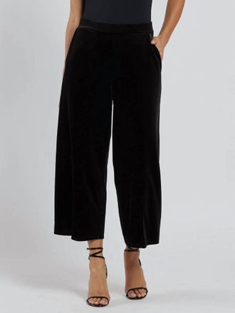 Jude Connally Lolly Stretch Velvet Pants In Black