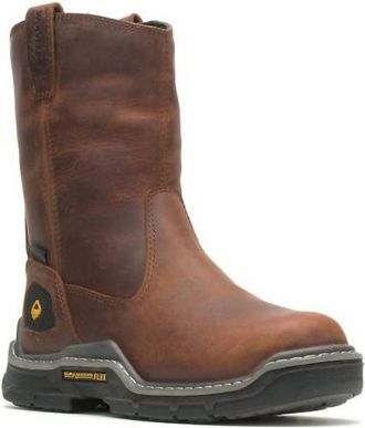 Wolverine Mens Raider Durashocks Slip On Composite Toe Boots In Peanut