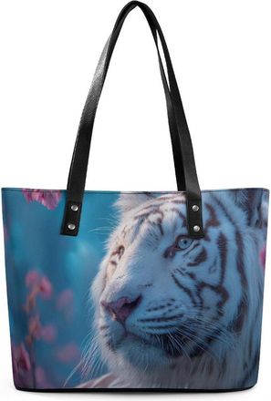 Generic Cherryflowers Tiger (1) Tote Bags for Women Cute Shoulder Purses Handbags