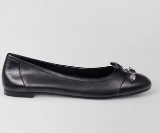 Balenciaga leather ballerina flats