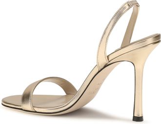 Jimmy Choo London Womens Sandals Jenn Gold Leather Calf