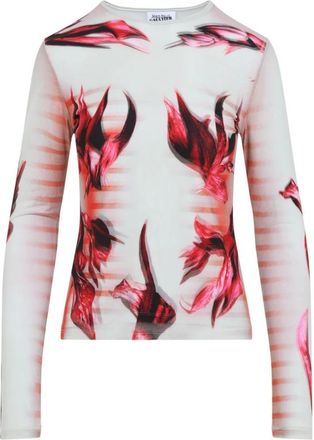 Jean Paul Gaultier Roze & Paarse Topkleding voor Vrouwen - Dames - Longsleeves - Veelkleurig - XS - Tops