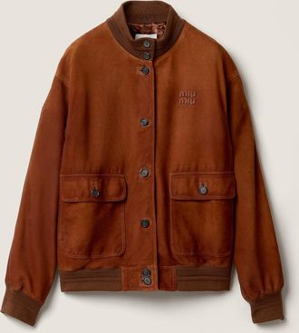 Miu Miu Waxed suede jacket