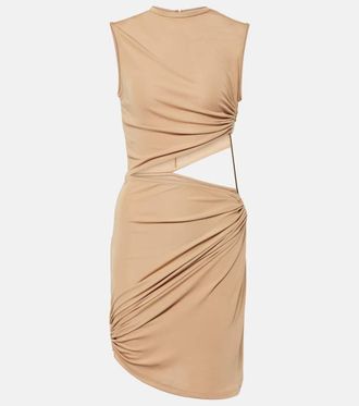 CHRISTOPHER ESBER Bezel embellished cutout minidress
