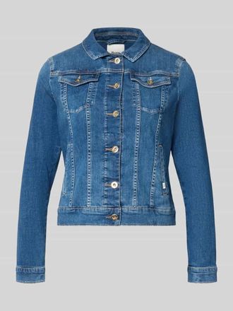 Brax Brax Regular Fit Jeansjacke aus Baumwoll-Mix Modell MIAMI in Dunkelblau, Gr&ouml;&szlig;e 38