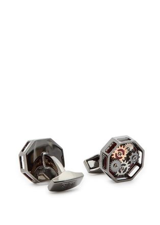 Tateossian Octo Gears Cufflinks - Silver - One Size