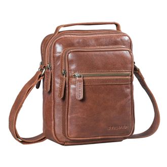 STILORD Lazzaro Small Leather Crossbody Bag for Men Genuine Leather Shoulder Bags for 10.9 Inch Tablet Adjustable Strap Travel Business Casual Daily Colour:ma