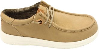 Hey Dude Vintage Grip Craft Leren Mocassin - Heren - Veterschoenen - Bruin - 43 EU - Schoenen