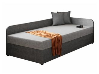 Mirjan24 Cama Memphis 128, Lux 06 + Lux 05, Individuales, 90x200, Tapiz, Somieres, 95x205x60cm