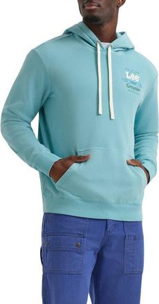 Lee x Crayola Logo Graphic Hoodie in Blizzard Blue at Nordstrom, Size Xx-Large