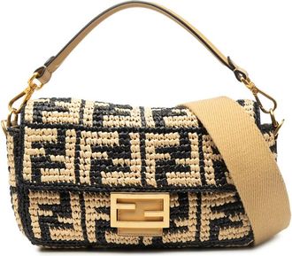 Fendi Pre-owned Fendi Zucca Raffia Baguette Satchel Ladies EVX4Q46FM1RII5EF