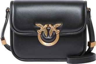 Pinko Pinko, Tassen, Dames, Zwart, ONE Size, Love One Box Bag Mini Shiny
