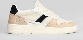 D.A.T.E. D. A.T. E. Court 2.0 Colored Sneakers In Rose-pink Suede And Leather