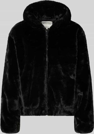 Tom Tailor Denim Regular Fit Jacke in Webpelz-Optik in Black, Größe XL