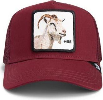 Goorin Brothers Himothy Patch Trucker Hat in Burgundy at Nordstrom Rack