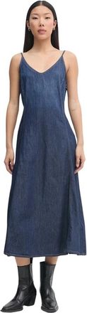 Diesel De-Beld-D Jurk - Dames - Casual kleedjes - Blauw - M - Katoen - Kleedjes