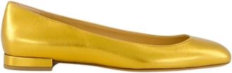 Francesco Russo Ballet Leather - Dames - Ballerinas - Geel - 36 EU - Leer - Schoenen