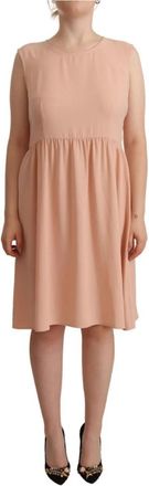 Twinset Maxi Kleedjes - Dames - Casual kleedjes - Beige - 2XL - Polyester - Kleedjes