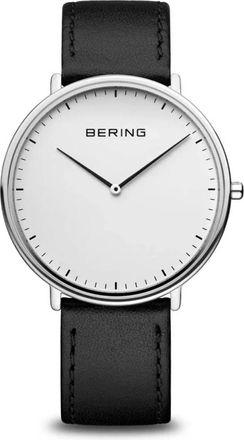 Bering Unisex Horloge Ultra Dun 39 mm Band Kalfsleer 15739-404 - Heren - Horloges - Grijs - ONE Size - Leer - Accessoires