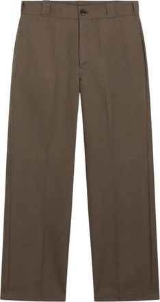 Prada Rechte broek - Heren - Straight fit broeken - Bruin - XL - Broeken