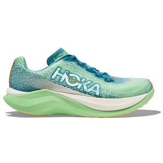 Hoka One One Mens Mach X Shoe In Ocean Mist/lime Glow