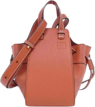 Loewe Pre-owned Hammock Drawstring Mini Calf Shoulder Bag - - Pre-owned - Donna - Rosso - ONE SIZE