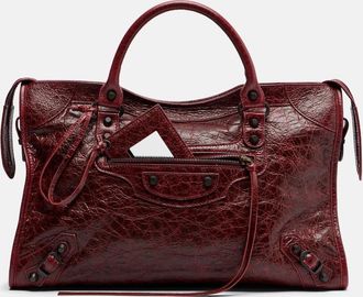 Balenciaga Le City Medium leather top-handle bag
