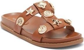 Top Moda Sailor Slide Sandal in Tan Pu at Nordstrom Rack, Size 7.5