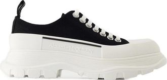 Alexander McQueen Tread Slick Lace Up - Dames - Sneakers - Zwart - 36 1/2 EU - Schoenen