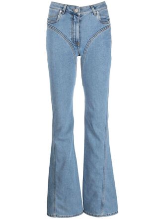 MUGLER Flared jeans - Blauw