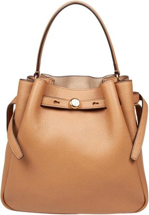 Tory Burch Tassen, Dames, Beige, ONE Size, Leer, Romy Bucket Bag