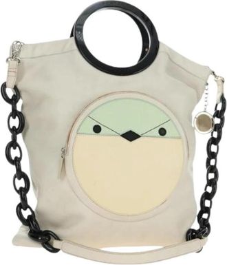 Celine Pre-owned Vintage Schoudertas - Dames - Vintage Handtas - Wit - ONE Size - Leer - Vintage