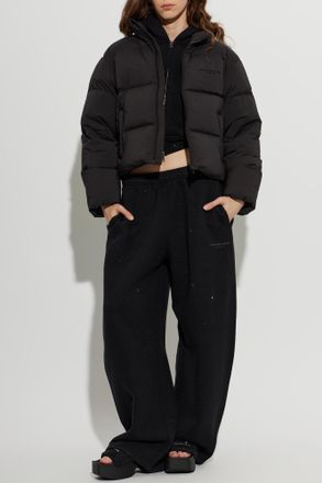 Alexander Wang Stand-collar Down Jacket, Womens, Black