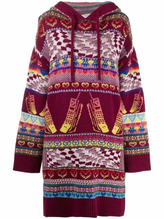 Stella McCartney intarsia-knit jumper - women - Fabric - 36 - Red