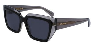 Ferragamo SF 2002S 024 Womens Sunglasses Black Size 55