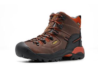 Keen Pittsburgh Energy 6 Waterproof (Soft Toe) Mens Shoes Cascade Brown/Black : 10.5 D - Medium, Leather