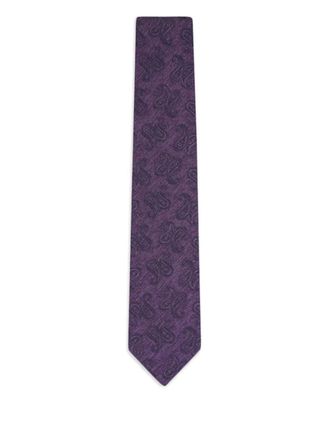 Paolo Albizzati paisley-pattern silk tie - men - Silk - One Size - Purple