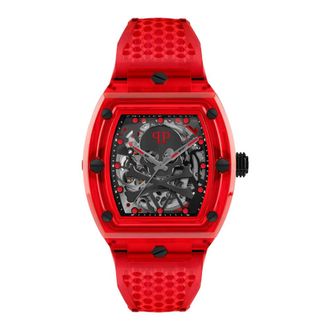 Philipp Plein The $keleton Crystal - Heren - Accessoires - Rood - Maat: ONE Size