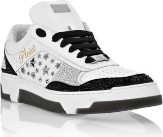 Philipp Plein Low-Top Sneakers Mix Studs Star Unisex in Black at Nordstrom, Size 37