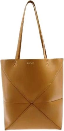 Loewe Pre-owned Tote Bags, female, Brown, Size: ONE SIZE Pre-owned Puzzle Handbag