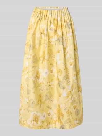Vero Moda High Waist Midirock aus Lyocell-Mix Modell LEMON in GELB, Gr&ouml;&szlig;e 34