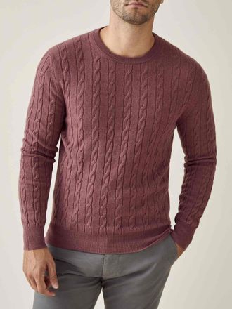 Luca Faloni Desert Rose Cashmere (2-Ply) Cable Knit