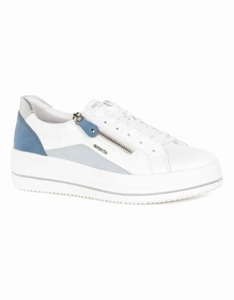 Remonte Womens Magenta Womens Trainers - White - Size: 6.5