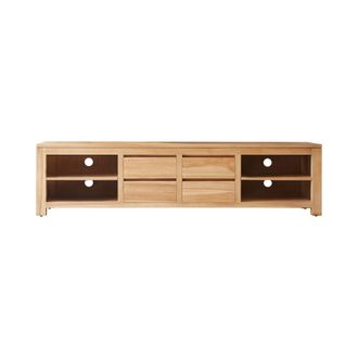 Tikamoon Mueble para tv de teca maciza de 200 cm