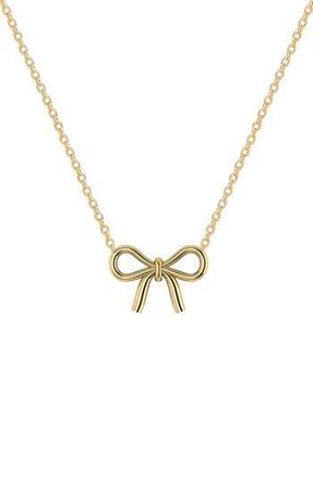 Gabi Rielle Bow Pendant Necklace in Gold at Nordstrom Rack