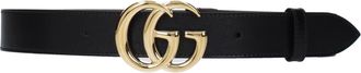 Gucci Marmont Riem Heren Leer Zwart