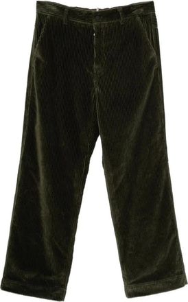Moncler Katoenen broek met rechte pijpen - Heren - Broeken - Groen - Maat: M Katoen