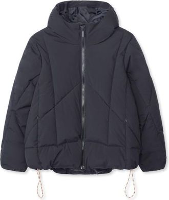Selfhood Hooded Puffer Winterjacke für Damen | grau