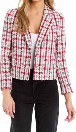 Drew Lina Blazer In Plaid