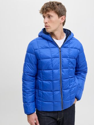 Jack & Jones Outdoorjacke JACK & JONES JJEBROOK REVERSIBLE JACKET SN, Herren, Gr. XXL, blau (sky captain), Web, Obermaterial: 100% Polyester, unifarben, regular fi
